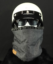 ROBIN NECK WARMER デニムBK&ブラックレオパード
