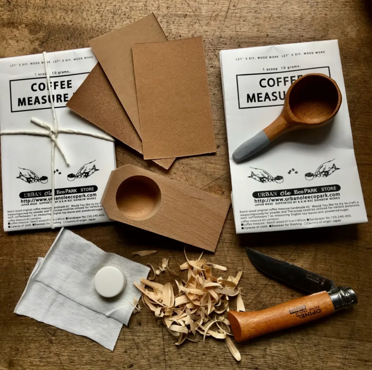 コーヒー計量スプーンを手作りできる 手作りキット COFFEE MEASURE WHITTLING DIY KIT