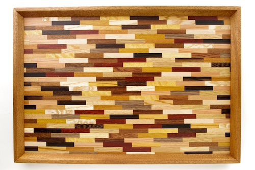 woodmosaic tray　0006