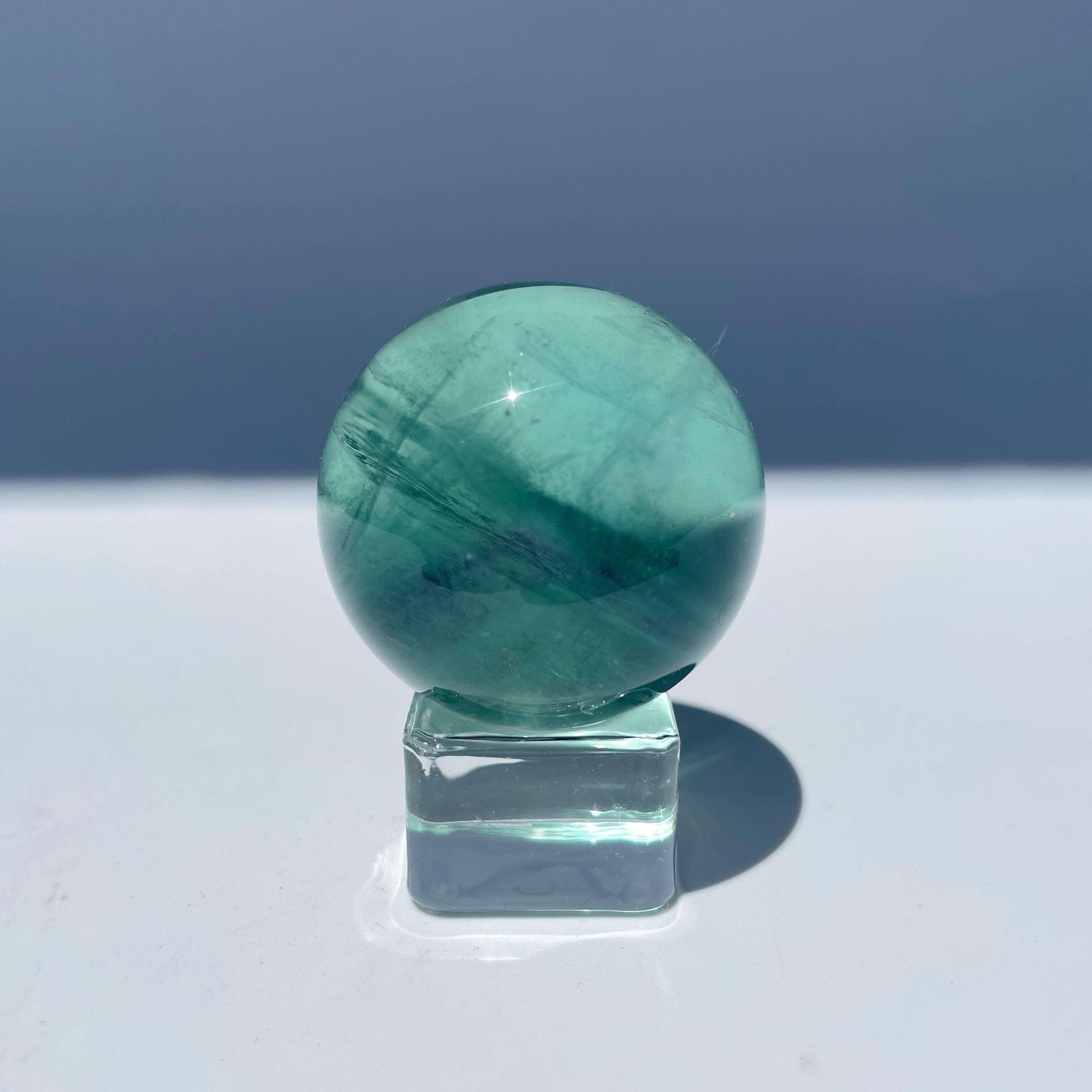 家宝レベル◎グリーンフローライト スフィア21◇Green Fluorite sphere