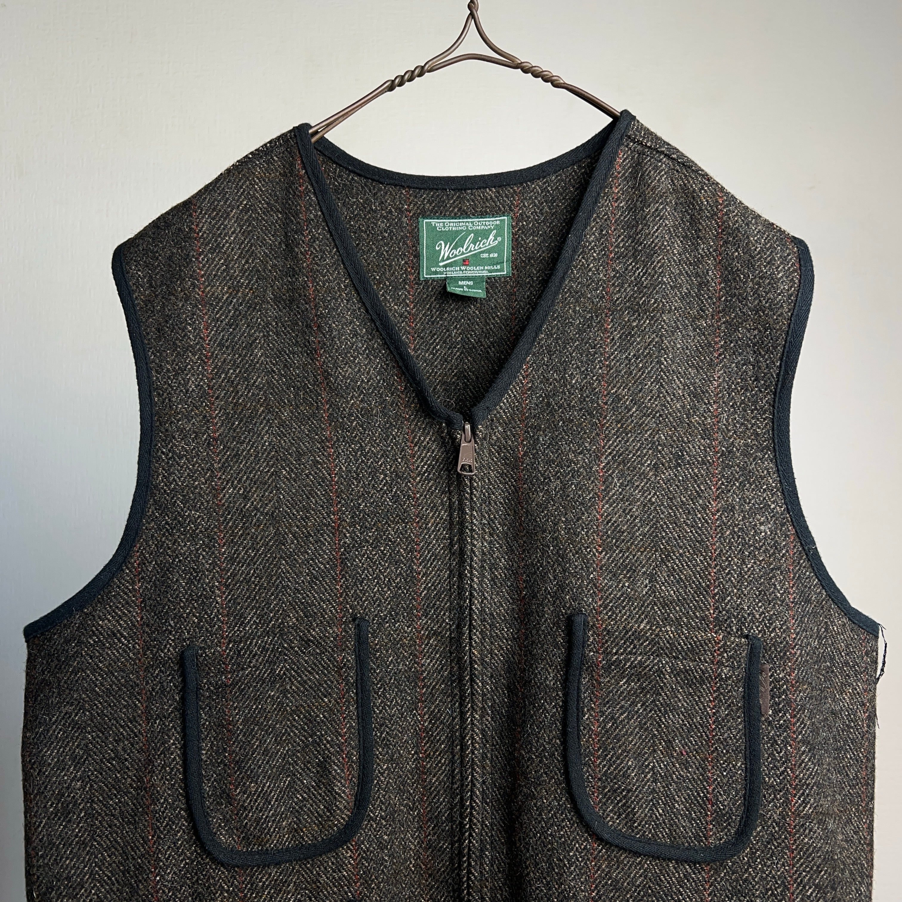 Woolrich Tweed Wool Vest ウールリッチ ツィード ウールベスト HBT