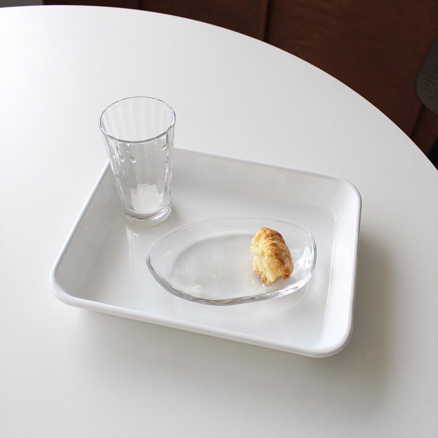 oval clear glass plate / オーバル クリア ガラス プレート トレー
