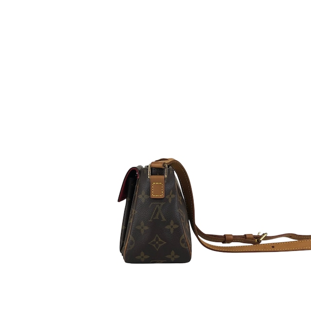 LOUIS VUITTON ルイヴィトン モノグラム ショルダーバッグ ブラウン PVC レザー vintage ヴィンテージ オールド  53bcj4