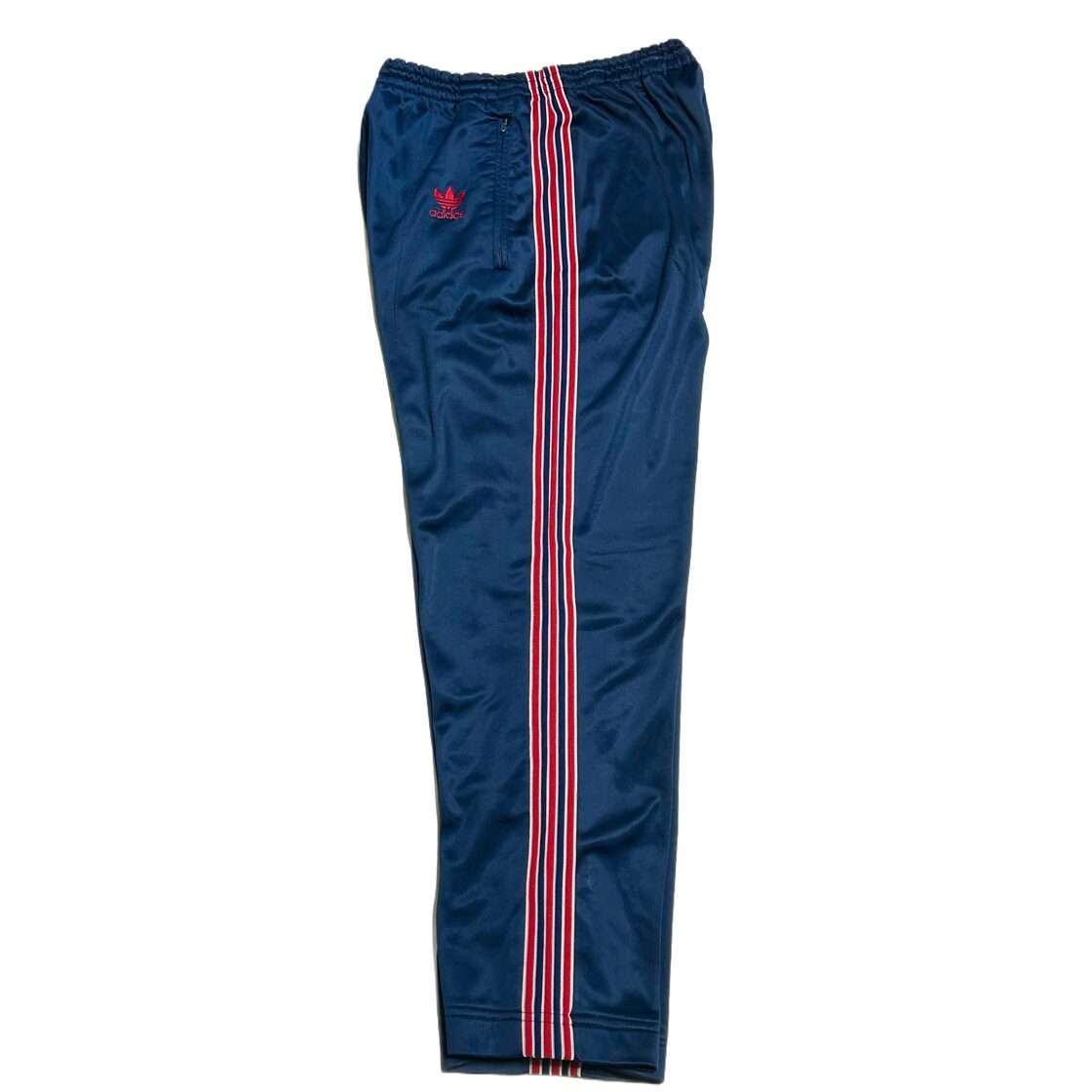 80s adidas アディダス ATP トラックパンツ ネイビー／レッド 【L 