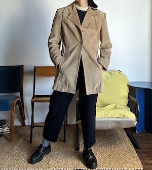 Vintage beige スエードレザーJacket