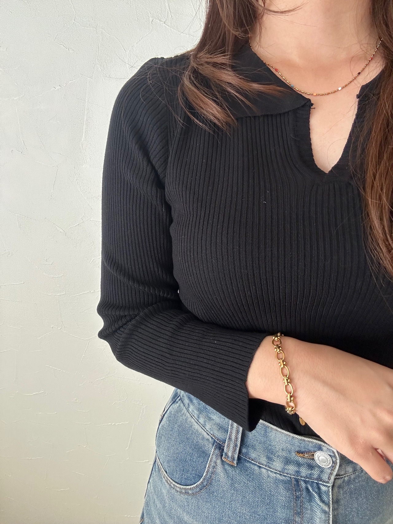 SS オーバルリンクチェーンブレスレット