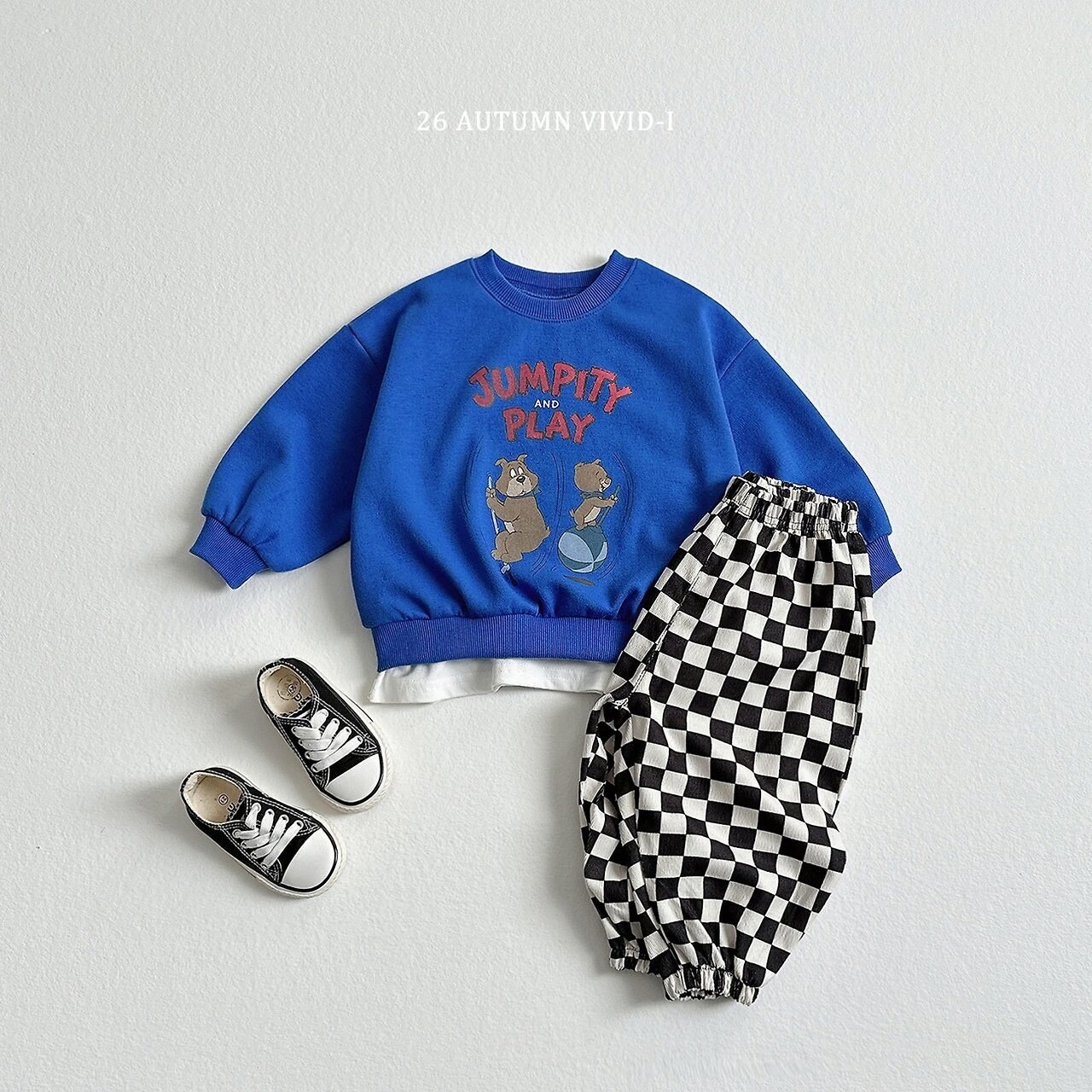 韓国子供服 / VIVID-I / 26Autumn / ジャンピングドギーMTM / キッズ服 / ジュニア服 / 秋服 *XS~JM*