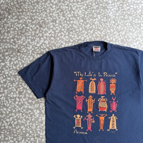 ONEITA / 90’s “民族” T-shirt size L