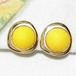 黄色のイヤリング　 コスチュームジュエリーのセール通販　10851E
