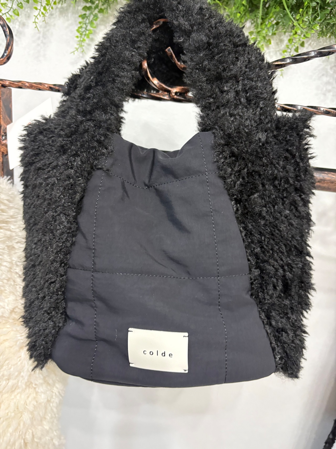 トライシル　キルティングxファーバッグ　3251-