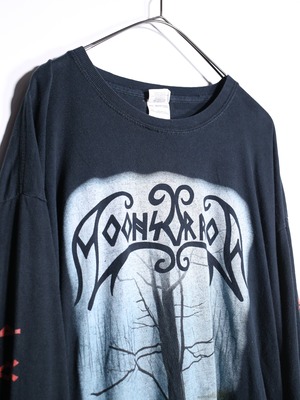 360° special graphic skull motif oversize l/s tee