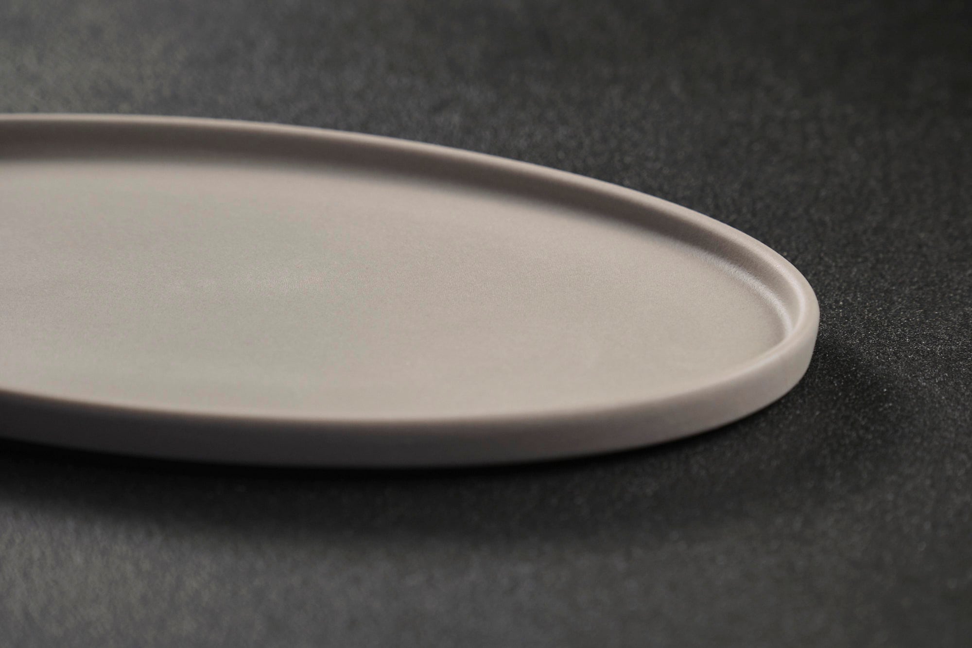 MORIYAMA ブレンドグレー オーバルトレー 20.0×11.0cm | おしゃれな