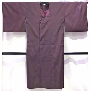 着物・雨コート・赤紫系地・No.200701-2030・梱包サイズ60