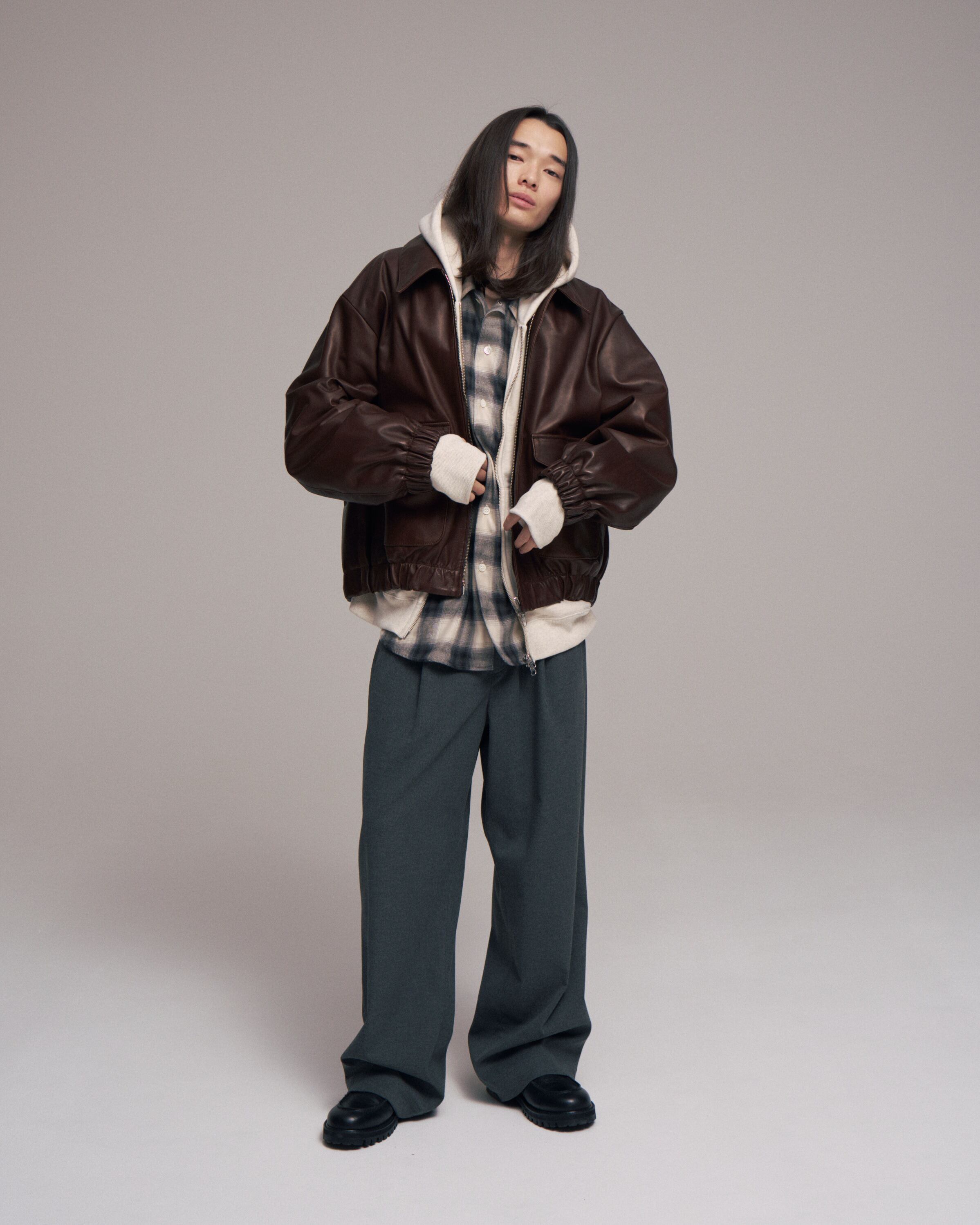 superNova. Leather flight jacket - Horsehide/Brown | novastore