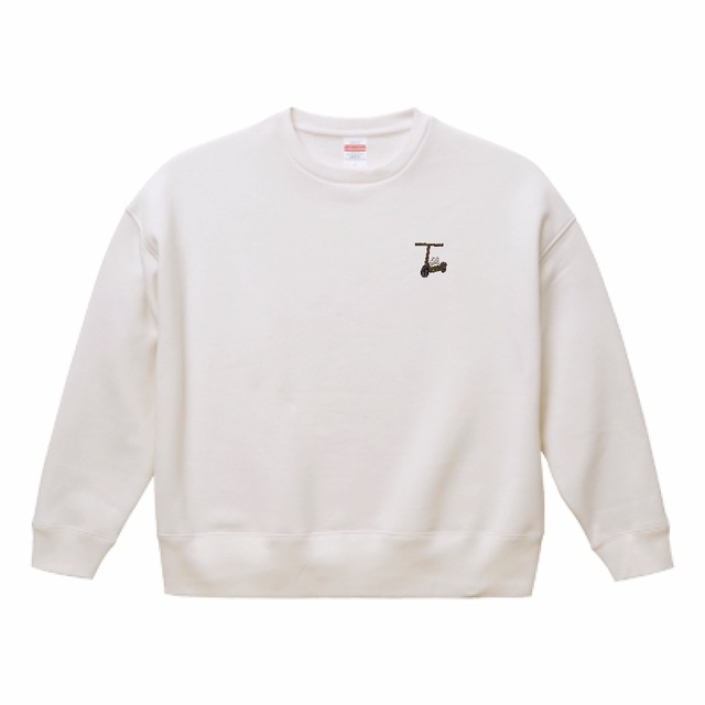 At my own speed /トレーナー/ビッグシルエット/ホワイト/ユニセックス