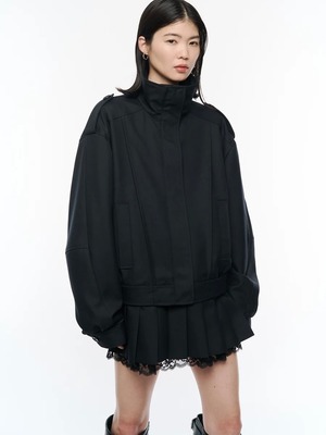 【26AW | WOMEN】POOLDE プールデ / ブルゾン / Kilt-Hem Zip Blouson  PLD-26AW-BL01