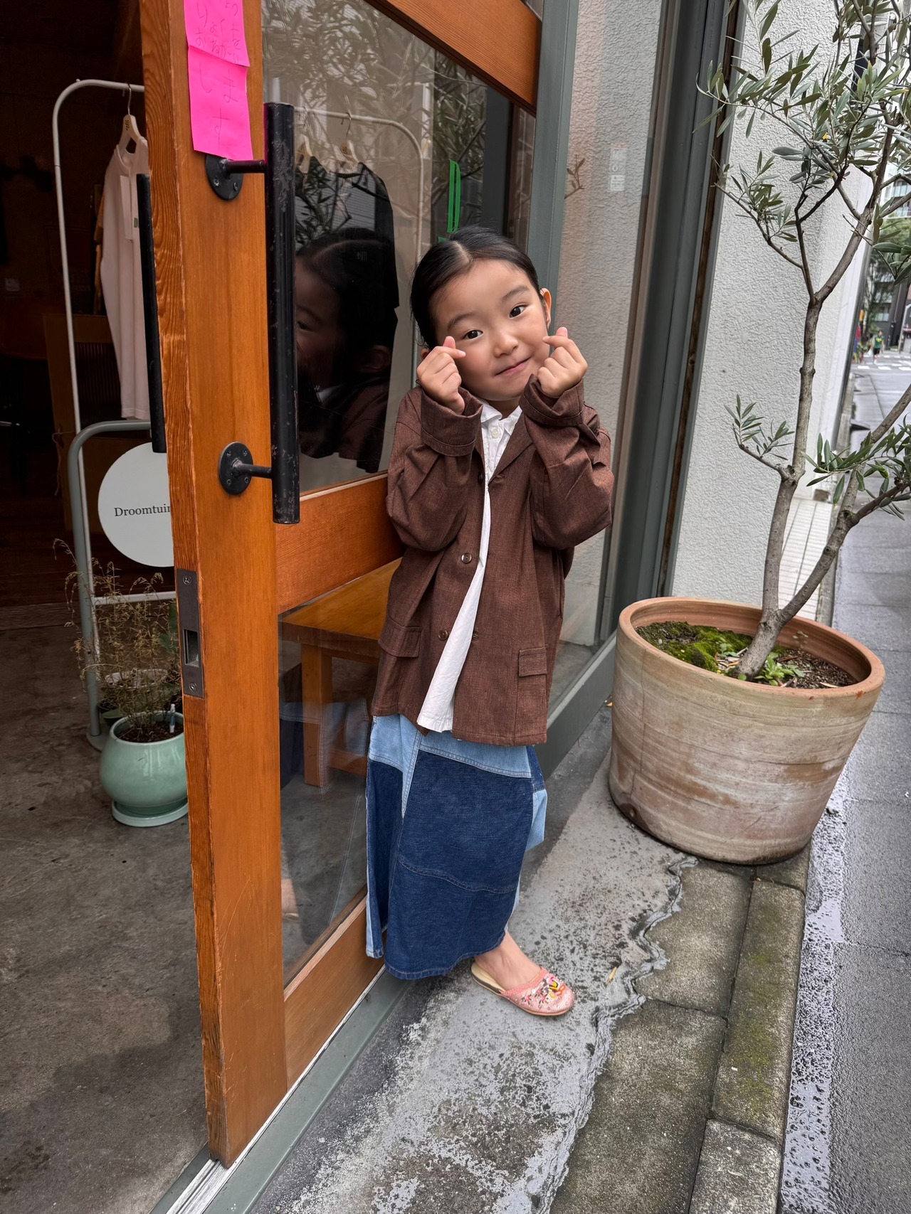 [kids] DeadStock  ブラウン３ボタンジャケット MADE IN FRANCE