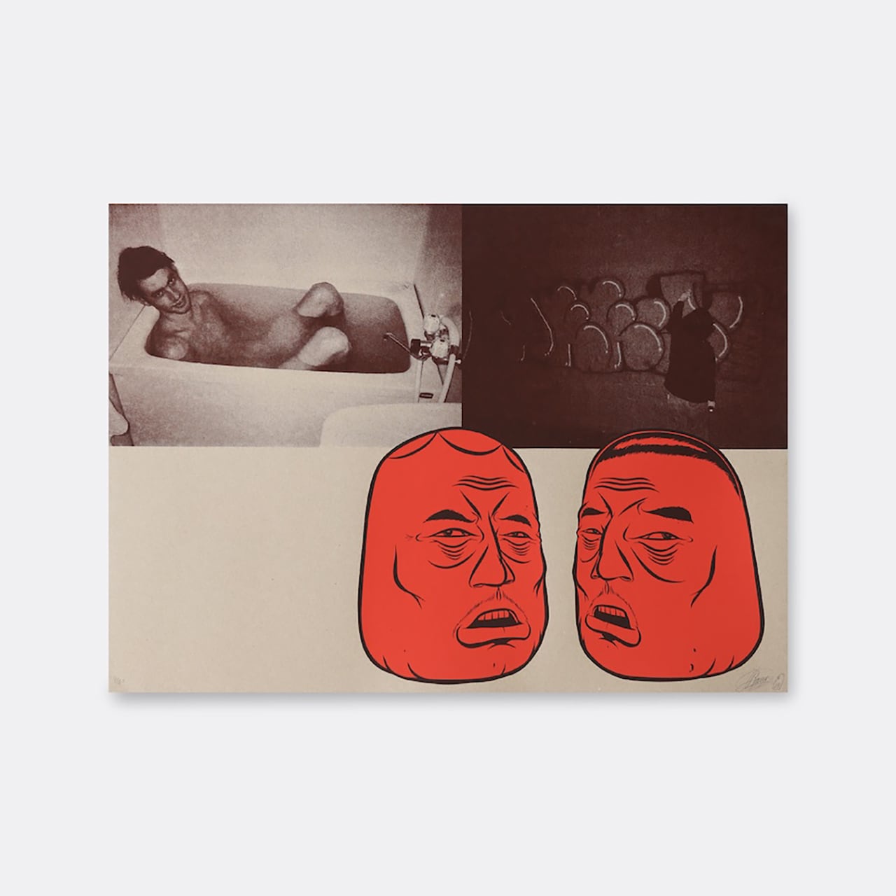 【ピーク』バリー・マッギー　シルクスクリーン バリー・マッギー：シルクスクリーンプリント・リサイクル