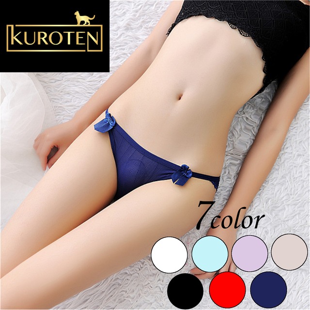 リボンがアクセントで可愛い　st-013　【定型郵便で送料無料】 ショーツ　パンツ　レディース　レース　女性用　下着　ランジェリー　セクシー