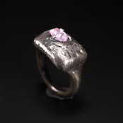 【1点もの】プリミティブ ピンキーリング サファイア 長方形 #5