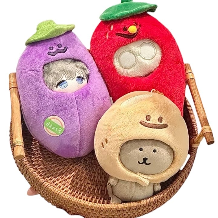 10cmぬい用 野菜 着ぐるみ 大根 ブロッコリー とうもろこし なすび