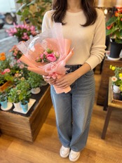 フラワーバルーンブーケS|推し活・誕生日に|名入れ1行無料|手持ちタイプ
