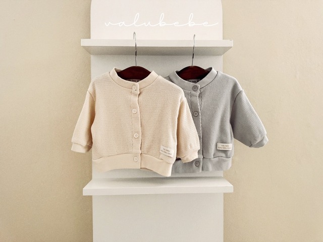 【予約】valubebe Tokyo waffle cardigan
