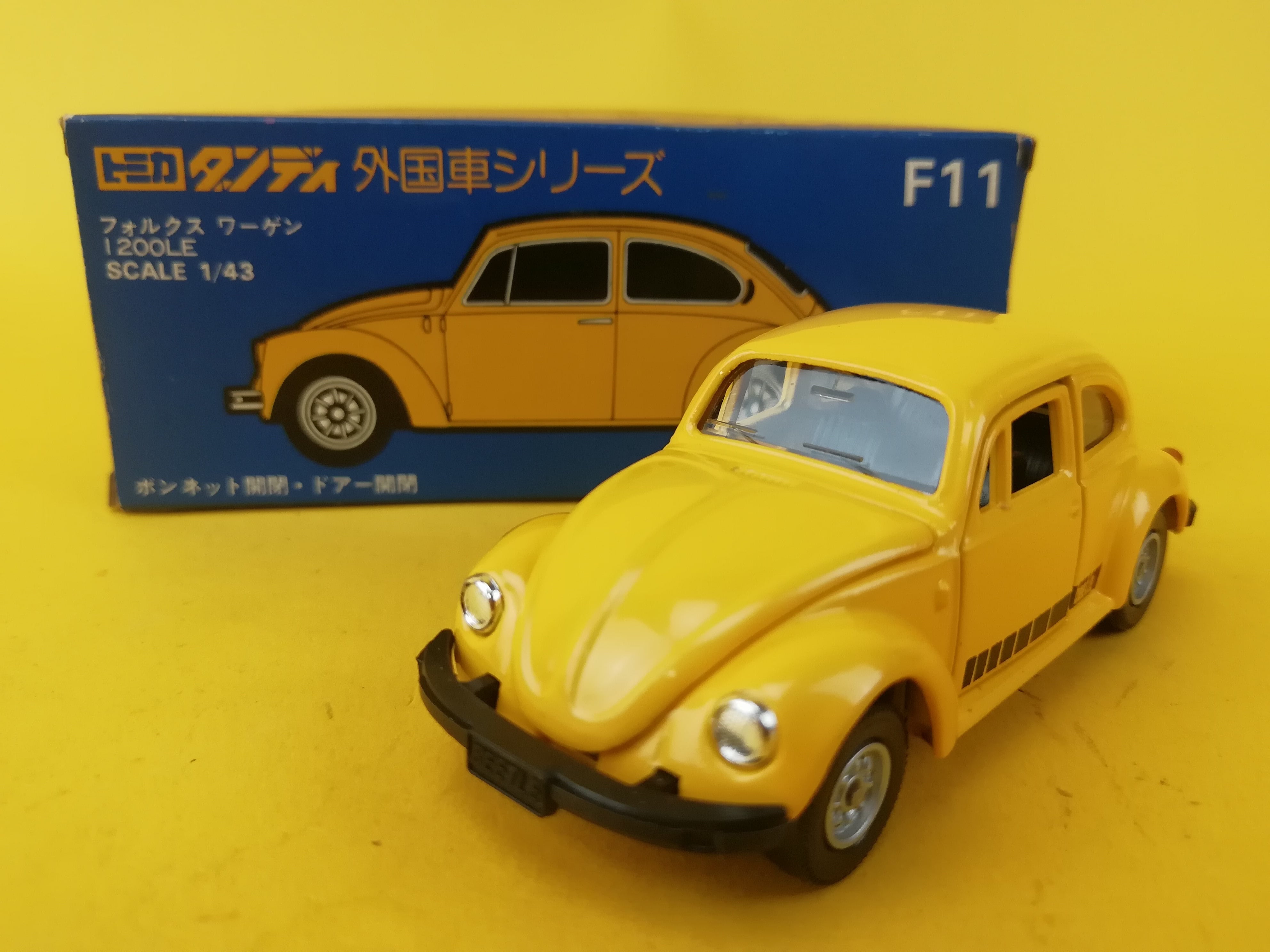 トミカ　ダンディ　F11フォルクス　ワーゲン1200LE 日本製　1/43