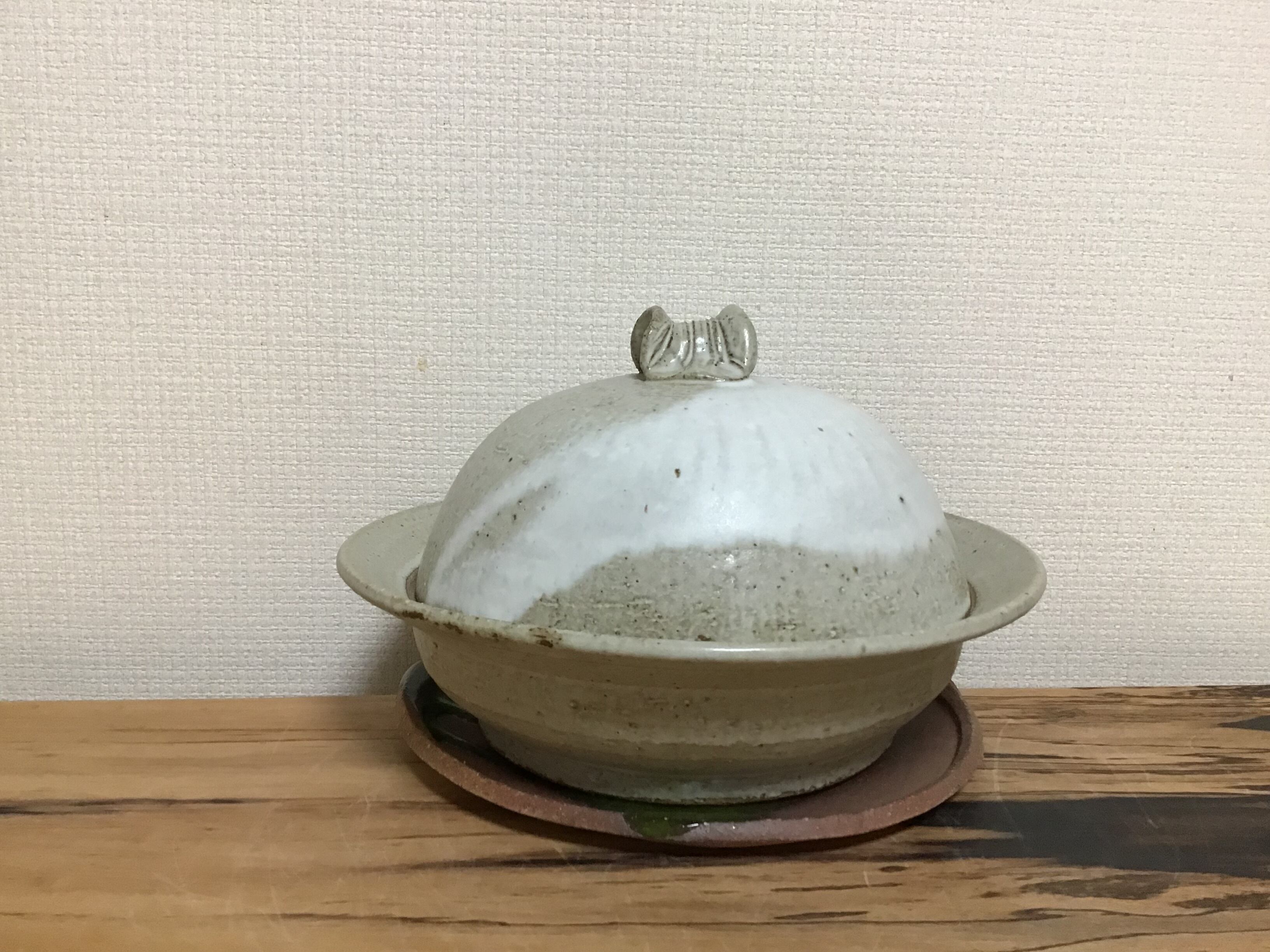 矢筈窯　ラジウム釉蒸し器（敷皿付き） ラジウム釉蒸し器（敷皿付き） | 矢筈窯 yahazugama