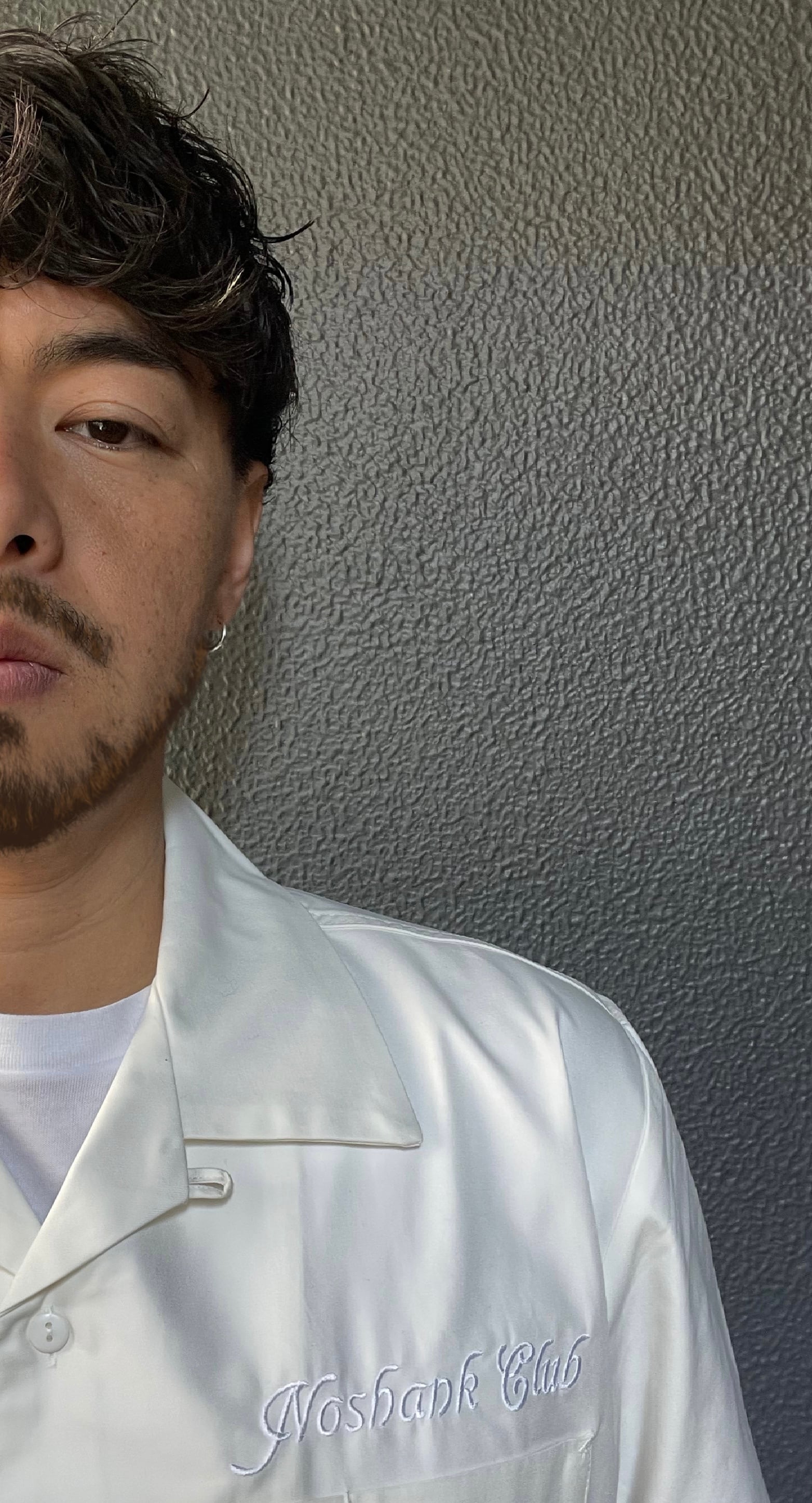 OPEN COLLAR SHIRT WHITE | NOSHANK CLUB