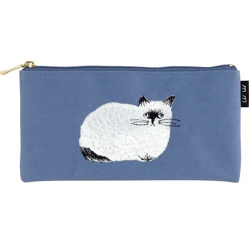 ペンケース｜【松尾ミユキ】 cat お花刺繍付き | CRAFT PRODUCT ＋ K