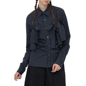 Bow Plaid Blouse / リボン チェック ブラウス