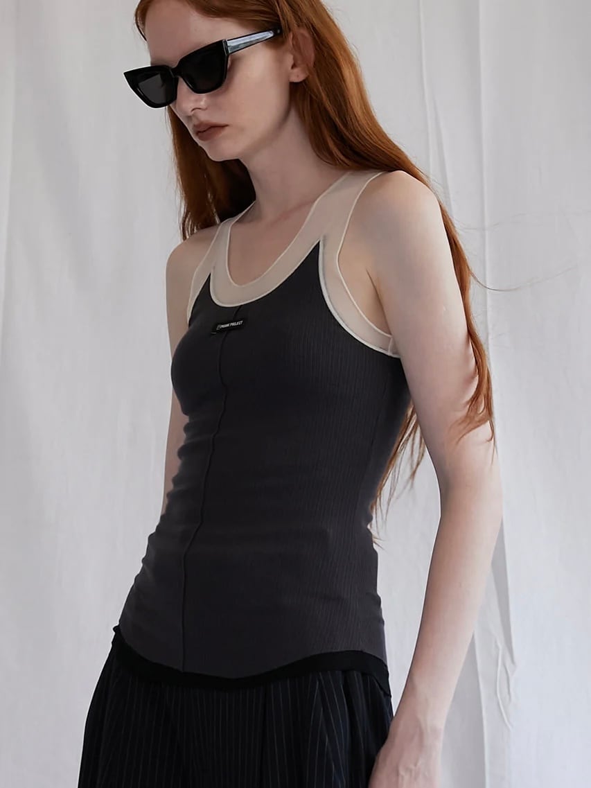 PRANK PROJECT プランクプロジェクト / Silk Teleco Tank Top / タンク