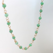 人気！K14GF翡翠眼鏡留めネックレス　（緑・白　２カラー展開）A貨翡翠 jd_ne1016