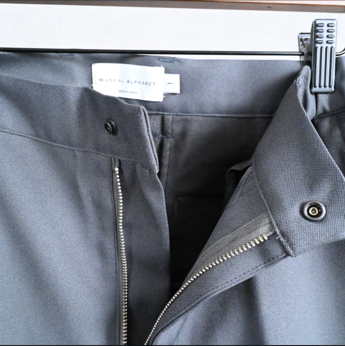 26SS》【MANUAL ALPHABET】TWILL SEMI- EASY TROUSERS マニュアル