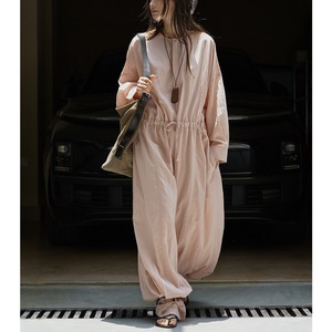 drawstring waist jumpsuit　m-0062