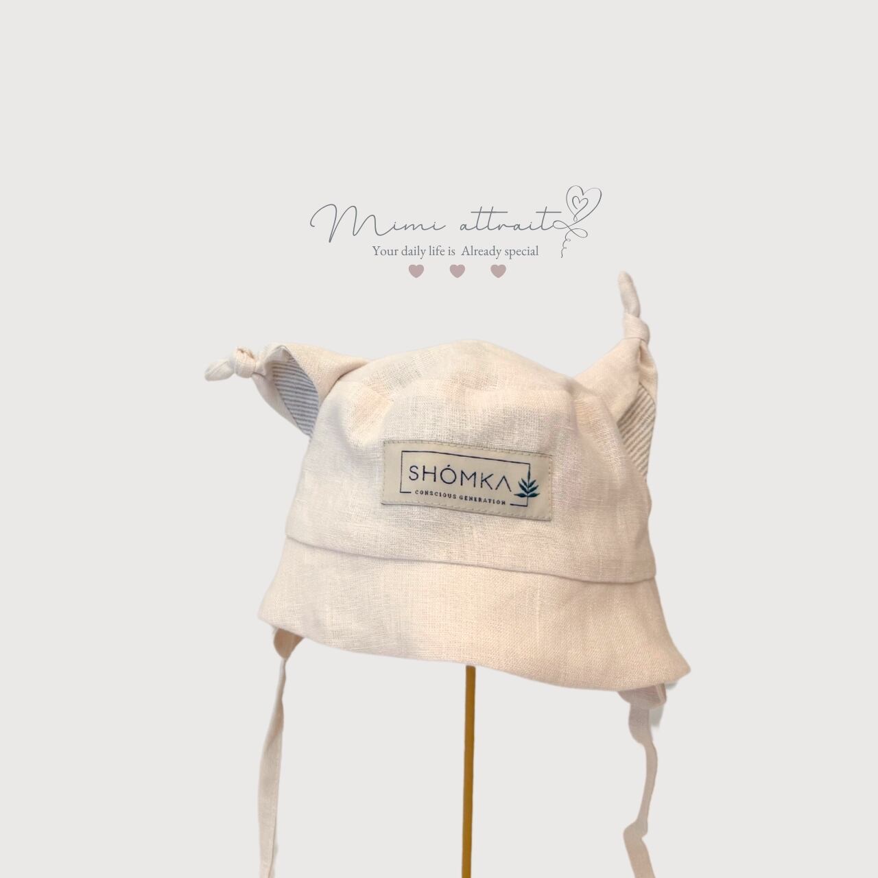 shomka generation ♡ lynx hat 即納】SHOMKA/ Lynx hat/ vanilla | Mimi attrait