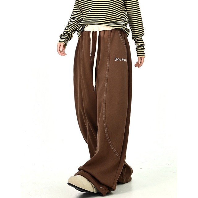 hem lettering design pants　ヘムレタリングデザインパンツ　J1646