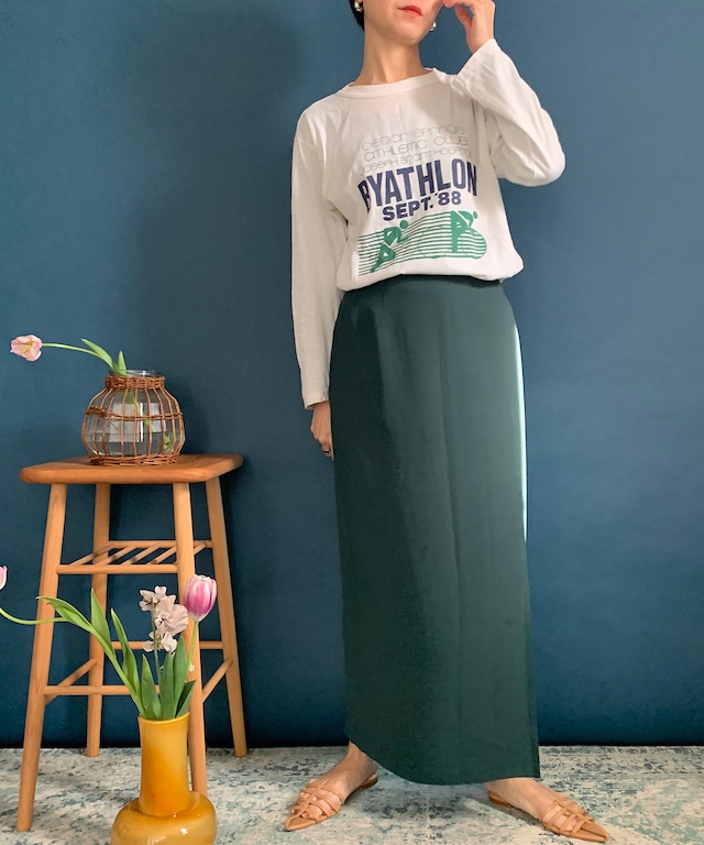 【送料無料】Olive maxi skirt