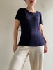 Old "PRADA" Rayon Rib Knit Top