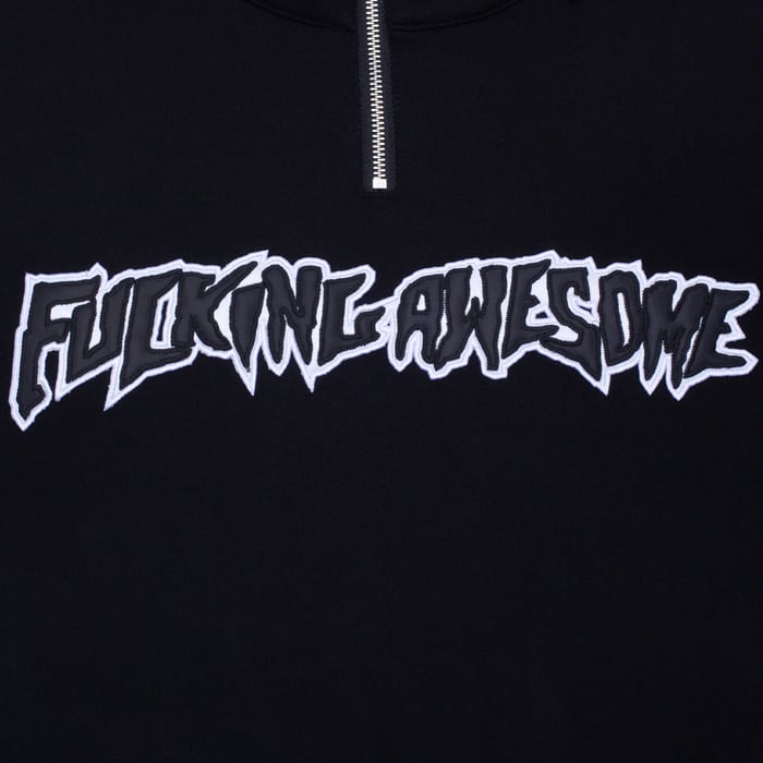 Fucking Awesome FA Quarter Zip Pullover Black ファッキングオーサム