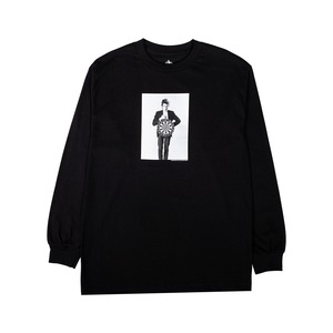 【PLEASURES/プレジャーズ×BOB DYLAN/ボブ・ディラン】DARTS LONG SLEEVE T-SHIRT ロングTシャツ / BLACK