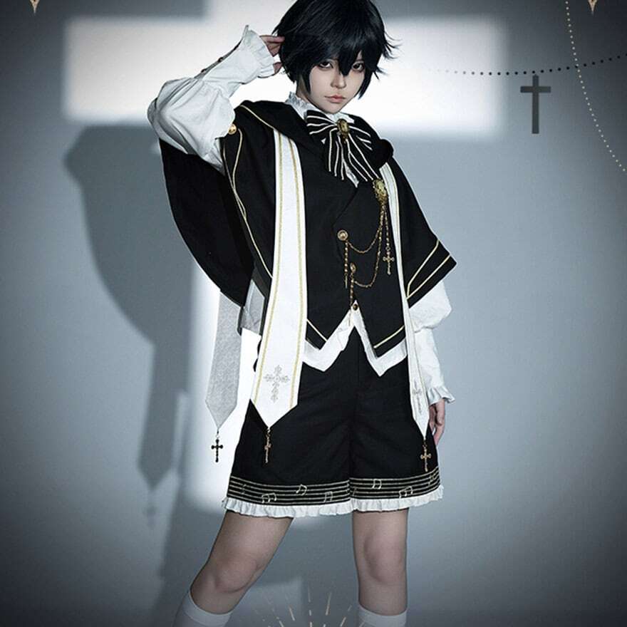 国内発送】 皇子系 王子系 少年装 prince ホワイト セットアップ