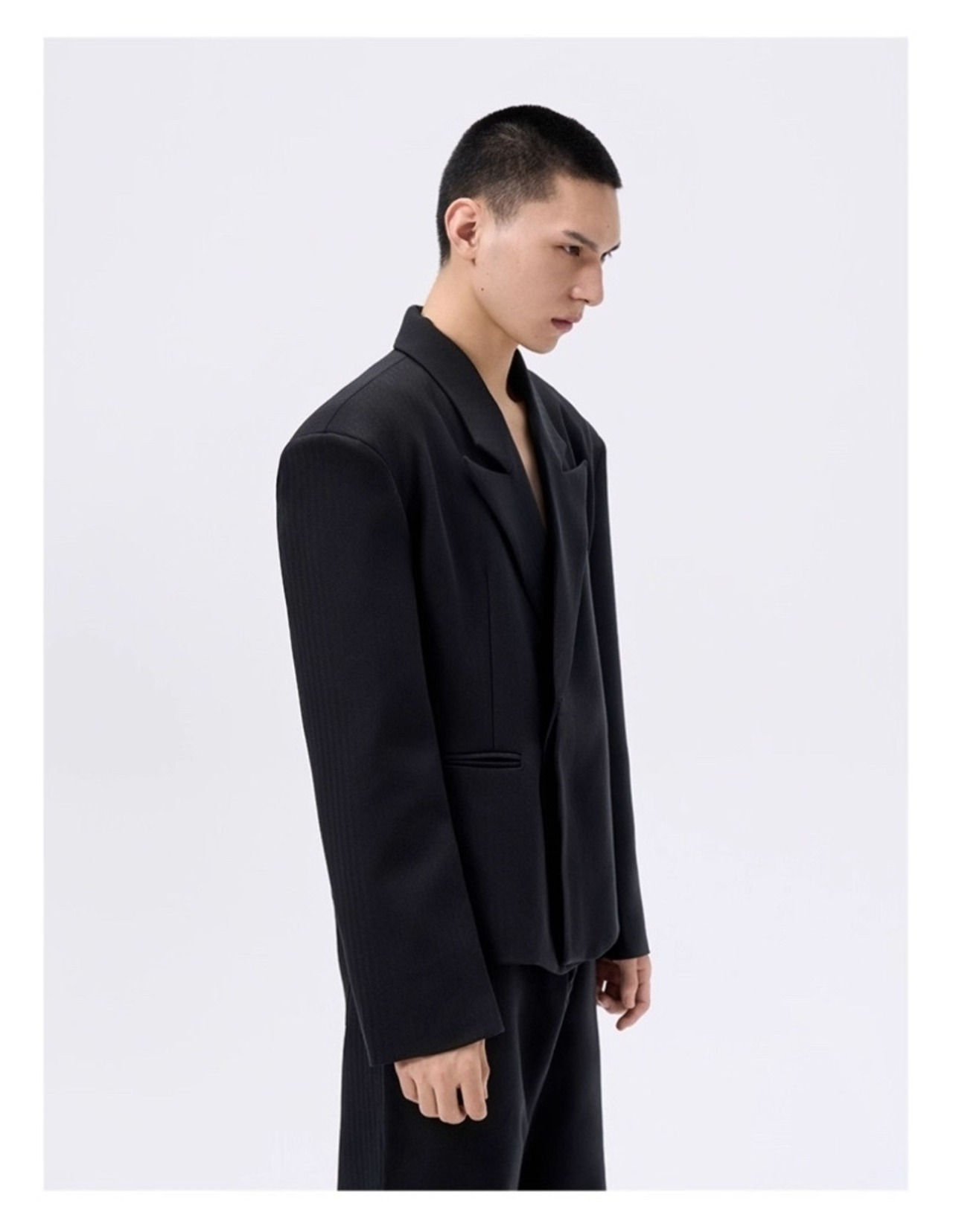 FRKM SCD 25 AW ヘリンボーンストライプジャケット