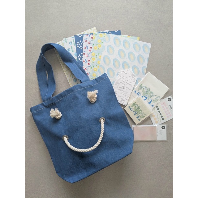 SMILE TOTE - Ｓ - DENIM