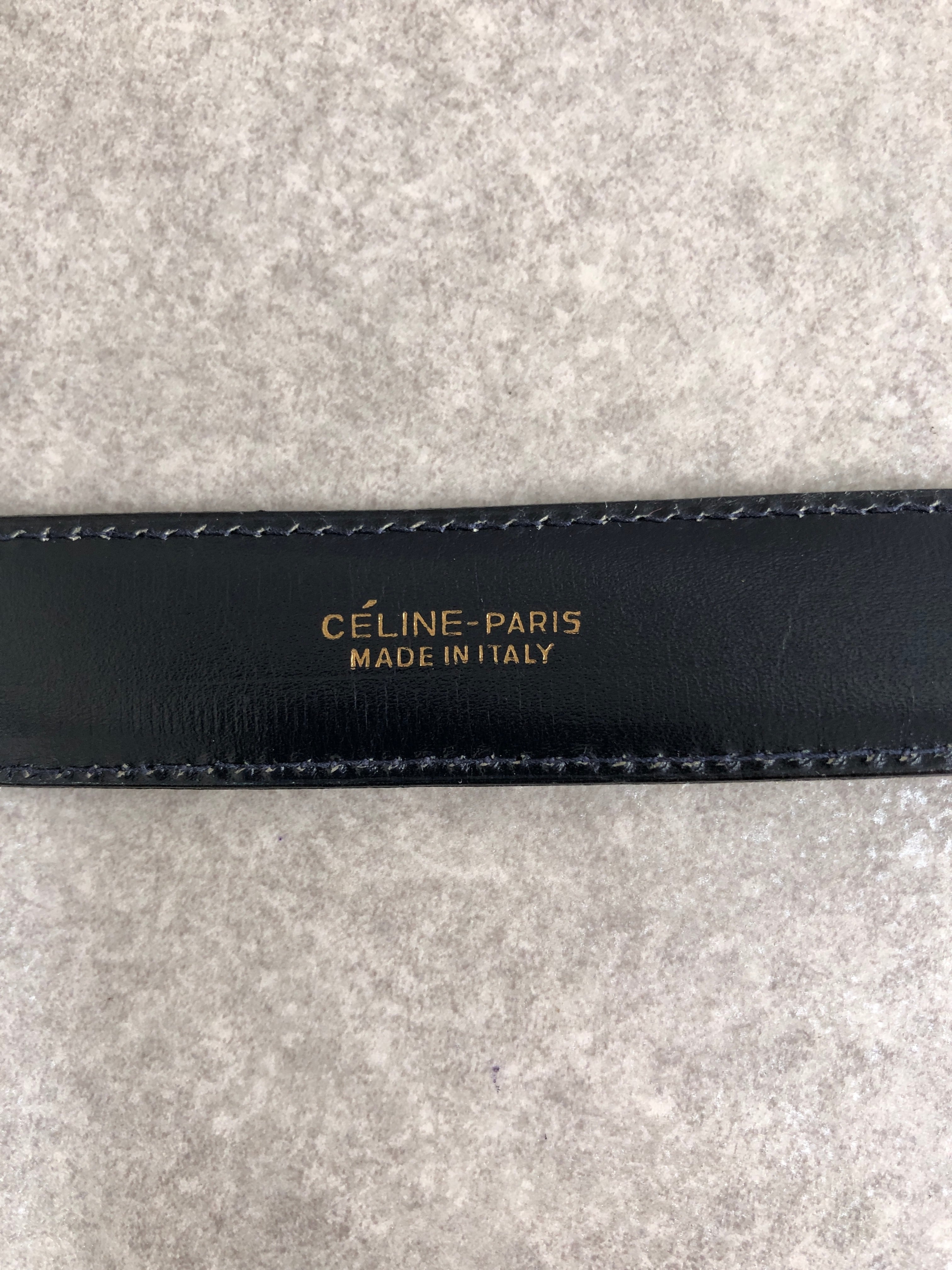 CELINE セリーヌ ベルト ブラック トリオンフ レザー vintage