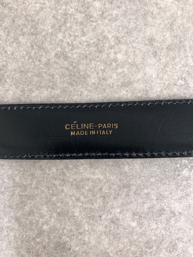 CELINE セリーヌ ベルト ブラック トリオンフ レザー vintage ヴィンテージ オールド duzzud