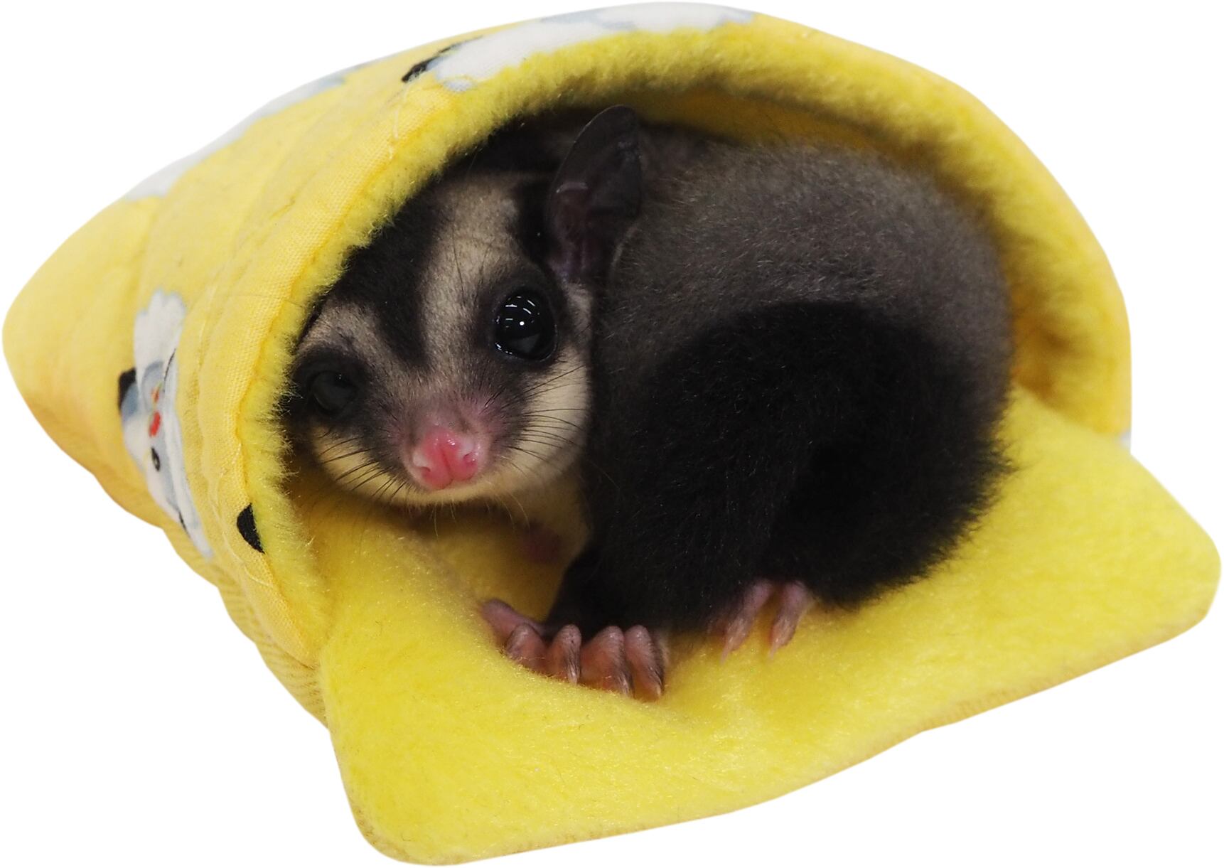 【小動物用品】ジャンガリアンのプチ寝ぶくろ　イエロー