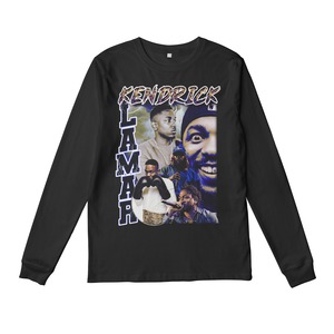 KENDRICK LAMAR L/S TEE  (black/white)