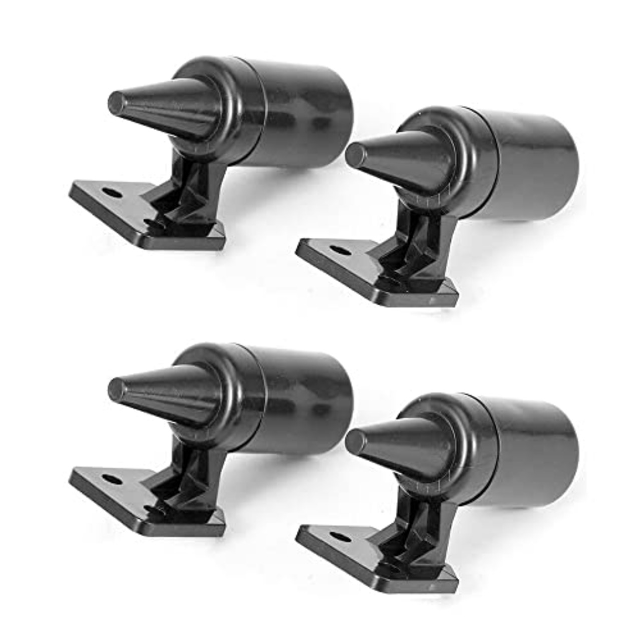 YFFSFDC 車用鹿よけ警笛 鹿アラート 超音波デイアワーニング 鹿に対する警告 鹿の衝突を避ける ブラック 車のための 鹿センサー オートバイク自動車トラックにも適用 4個